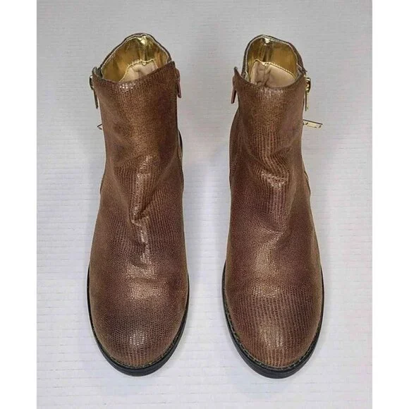 Bellini Legacy Bootie Brown Round Toe Size 8M - Picture 2 of 7